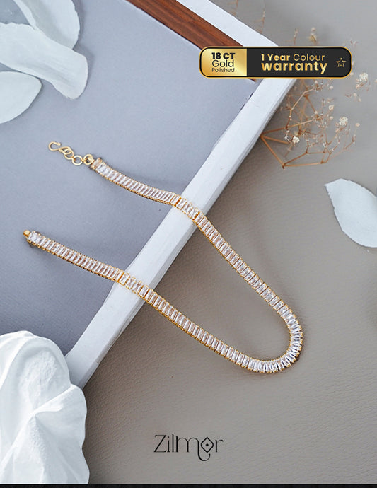 KY101955 - Anti tarnish tennis Necklace 1-Zilmor