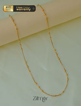 KT1011705 - Anti Tarnish Gold Plated Simple Ball Chain Necklace 1-Zilmor