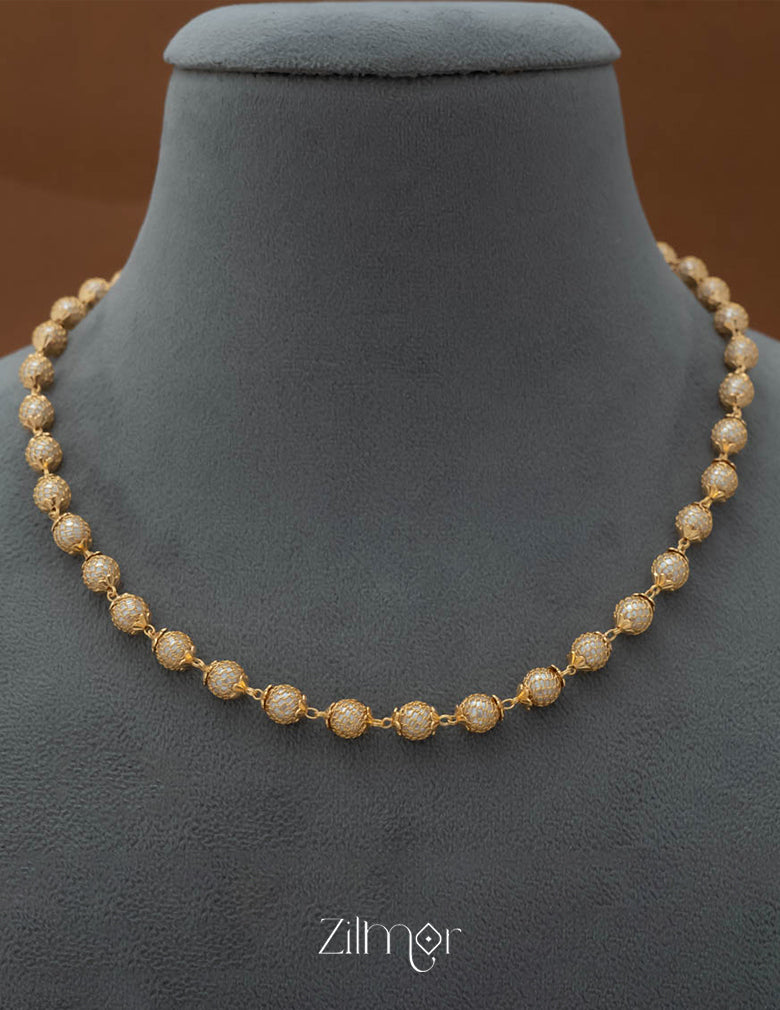 PE101913 - Pearl Stone Simple Necklace 4-Zilmor