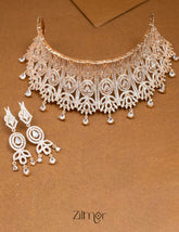 AD Necklace Set with Earrings -NL10035 1-Zilmor