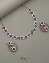 AD Stone Single Layer Necklace Set 1-Zilmor