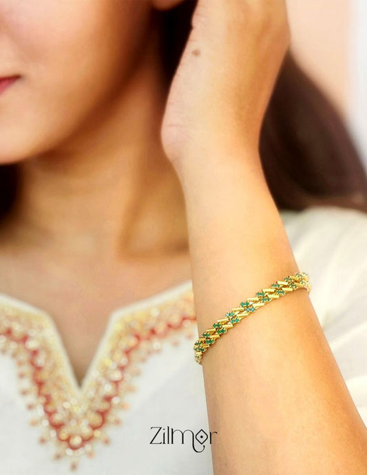 AD stone bangle (Pair) - KF100803