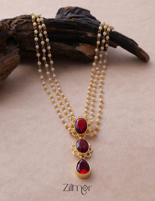 AS101051 - Pearl Layer Necklace 1-Zilmor