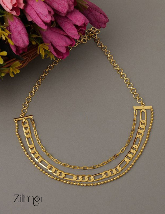 AS101141 - Gold Layered contemporary Necklace 1-Zilmor
