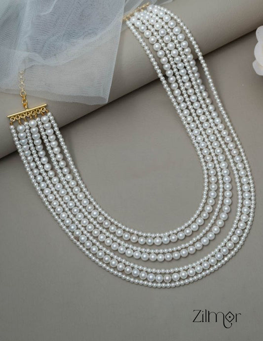 AS101458 - Pearl layer Necklace 2-Zilmor