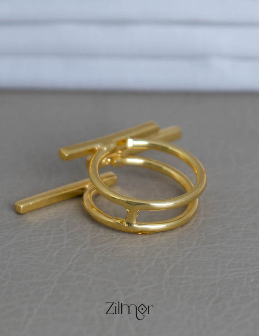 AS101967 - Multi layer Geometric Ring 2-Zilmor