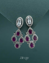 Alda - American Diamond Earrings (Colour options) 2-Zilmor
