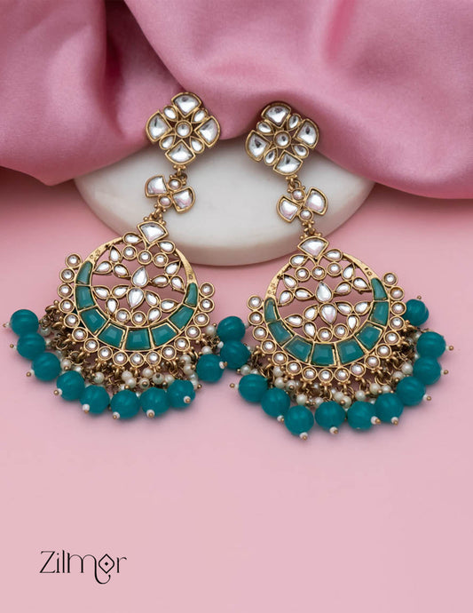 Aleesha - Polki Designer Earring 1-Zilmor