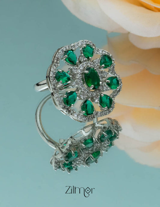 Aoife - Silver Solitaire Ring 1-Zilmor