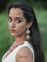 Contemporary gold toned earrings - PT100851 1-Zilmor