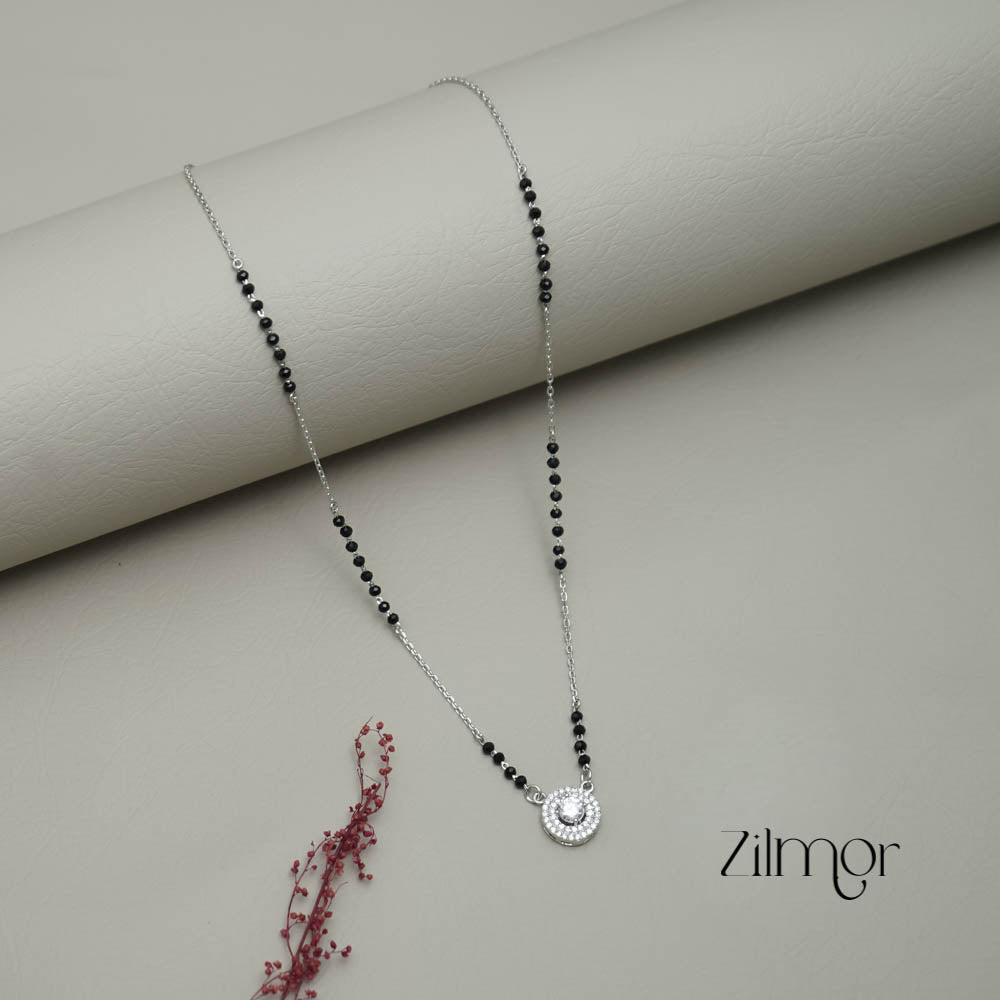 Silver pendant mangalsutra discount