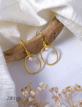 Dangler Baroque Pearl Earrings - AS100829 2-Zilmor