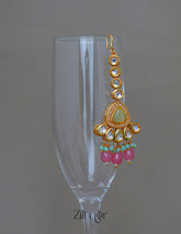 FS1011236 - Kundan & Beaded Maang Tikka 1-Zilmor