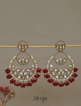 FS1011238 - Bead Clustering Kundan Earrings 1-Zilmor