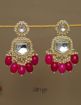 FS1011241 - Beads Hanging Kundan Earrings 1-Zilmor