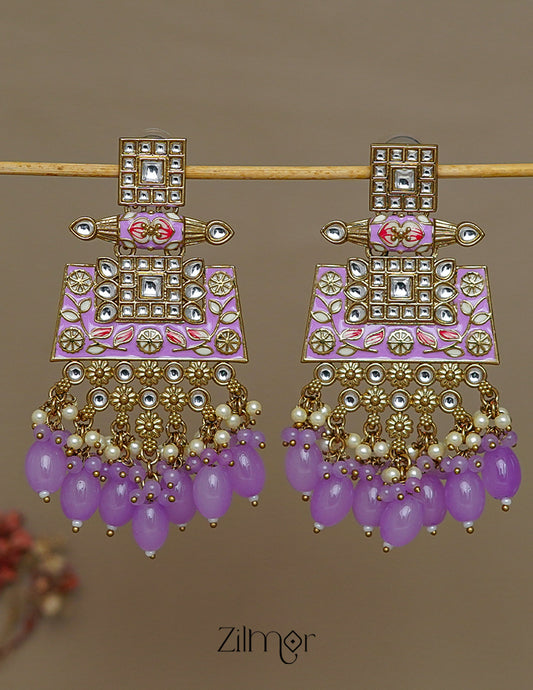 FS1011247 - Designer Kundan Party Earrings 2-Zilmor