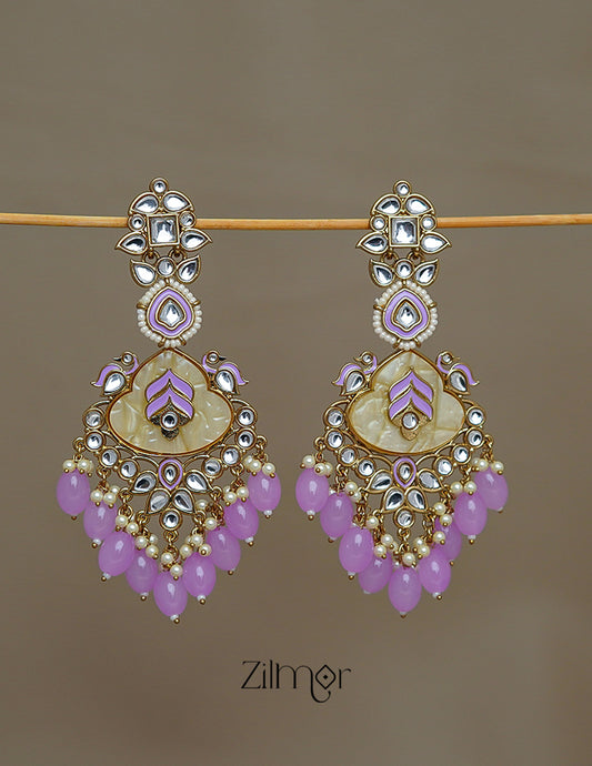 FS1011252 - Designer Kundan Chandbali Earrings 2-Zilmor