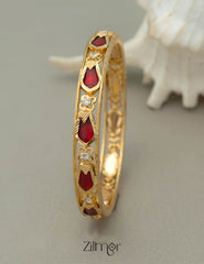 Gold-plated Nagapadam Statement Bangle SG10074 3-Zilmor