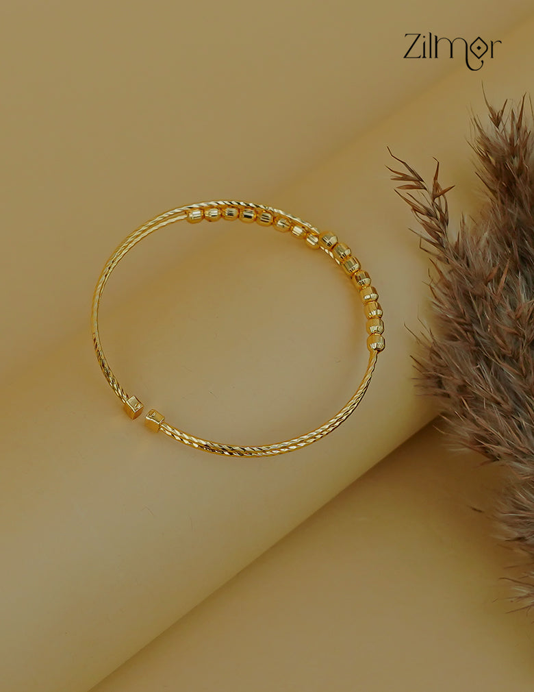 18K Gold Plated Adjustable Bracelet Bangle -TR1012331