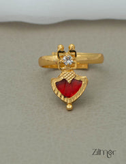 Gold Plated Adjustable Palakka Ring (color option) 3-Zilmor