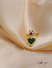 Gold Plated Adjustable Palakka Ring (color option) 4-Zilmor