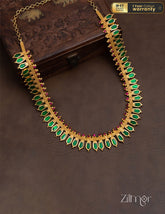 Gold tone Nagapadam Long Necklace Haram - PP100267