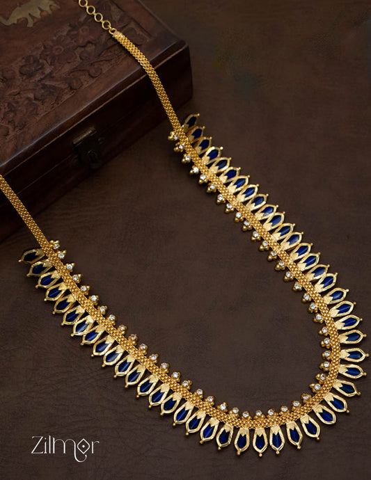 Gold tone Nagapadam Long Necklace Haram - PP100267