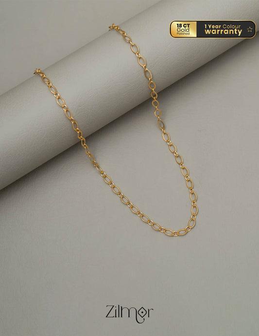 Gold toned Simple chain - SK10013 1-Zilmor