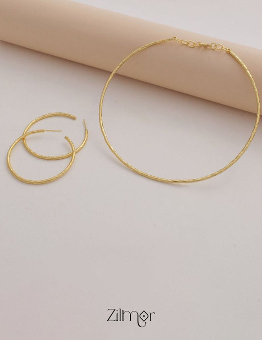 Grace - Cuff Necklace with matching Earrings 2-Zilmor