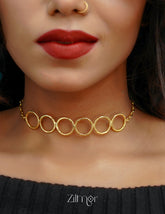 Hasli Choker Necklace Earring Set - AS100826 1-Zilmor