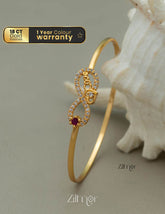 KF101240 - Gold Plated Openable Bangle 1-Zilmor