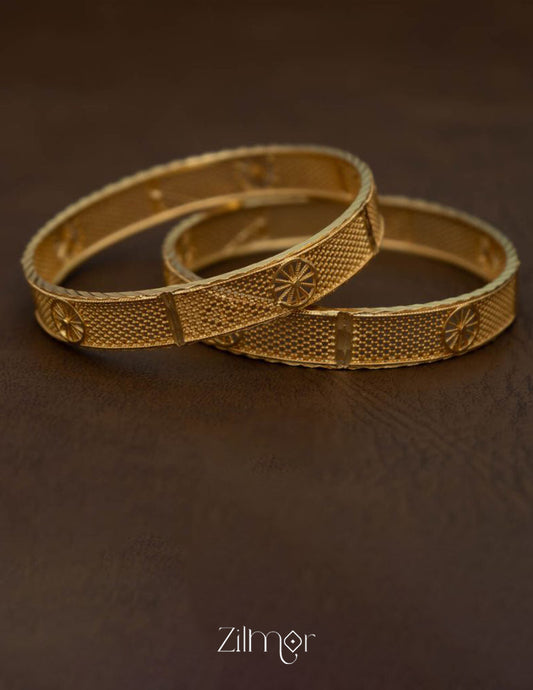 KF101443 - Gold Plated Bangle (pair) 2-Zilmor