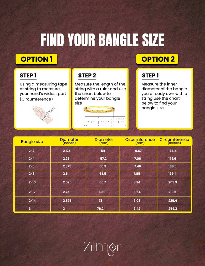 KF101663 - Gold Plated AD Bangles 3-Zilmor