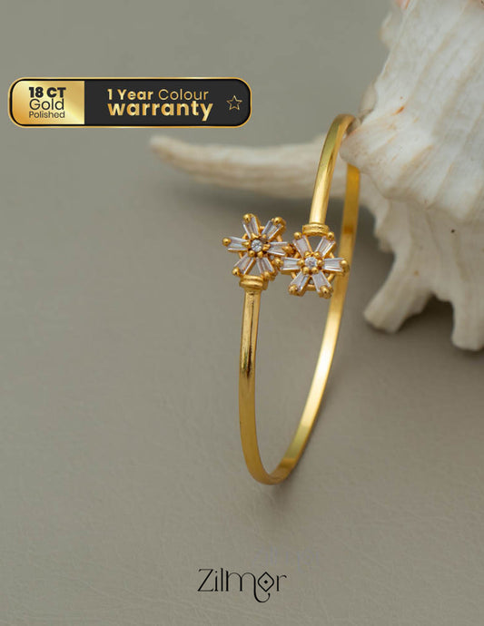 KF101675 - Gold Plated Adjustable Bangle 1-Zilmor
