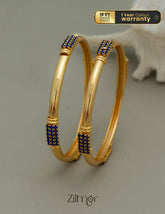 KF101676 - Gold Plated AD Stone Bangles 1-Zilmor
