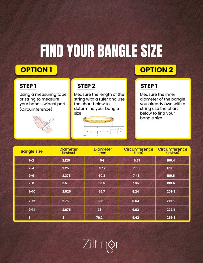 KF101677 - Gold Plated AD Stone Kashu Lakshmi Bangles 3-Zilmor