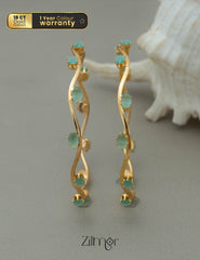 KF101765 - Rubaan Elegant Stone Bangle (color option) - Pair 1-Zilmor