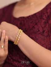 KI100963 - AD stone bangle (Pair) 2-Zilmor