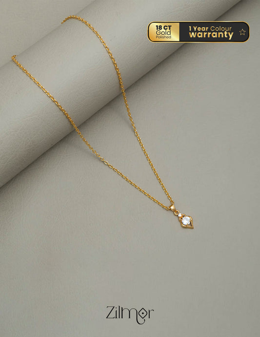 KJ101181 - Simple pendant Necklace 1-Zilmor