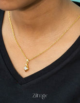 KJ101181 - Simple pendant Necklace 2-Zilmor