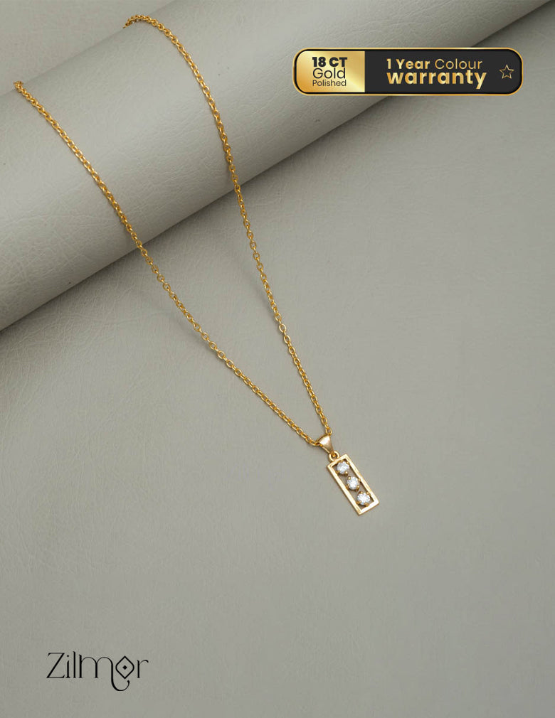 KJ101183 - Simple pendant Necklace