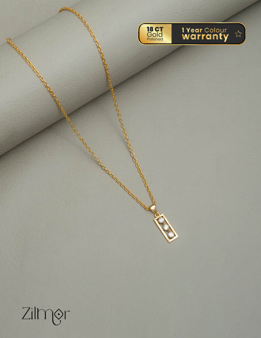 KJ101183 - Simple pendant Necklace 1-Zilmor