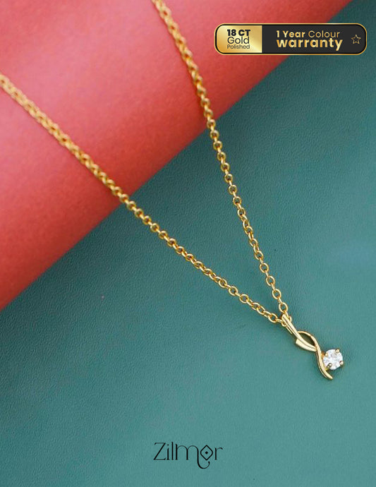 KJ101188 - Simple pendant Necklace 1-Zilmor
