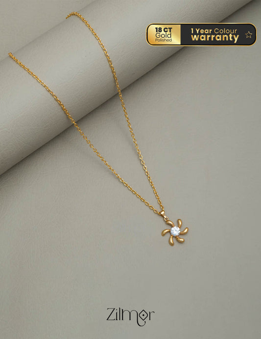 KJ101189 - Simple pendant Necklace 1-Zilmor