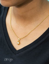 KJ101190 - Simple pendant Necklace 3-Zilmor