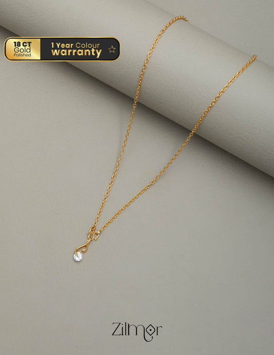 KJ101192 - Simple pendant Necklace 1-Zilmor