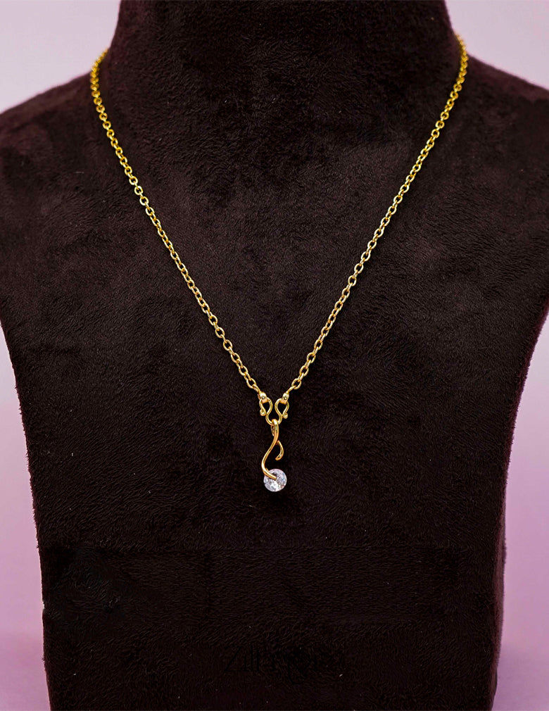 KJ101192 - Simple pendant Necklace