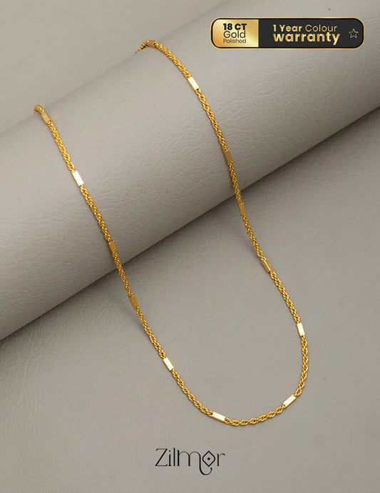 KN101650 - Anti Tarnish Simple Necklace 1-Zilmor