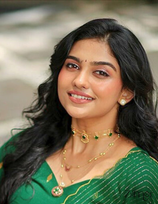 KO101646 - Gold Plated Palakka choker with matching Earring