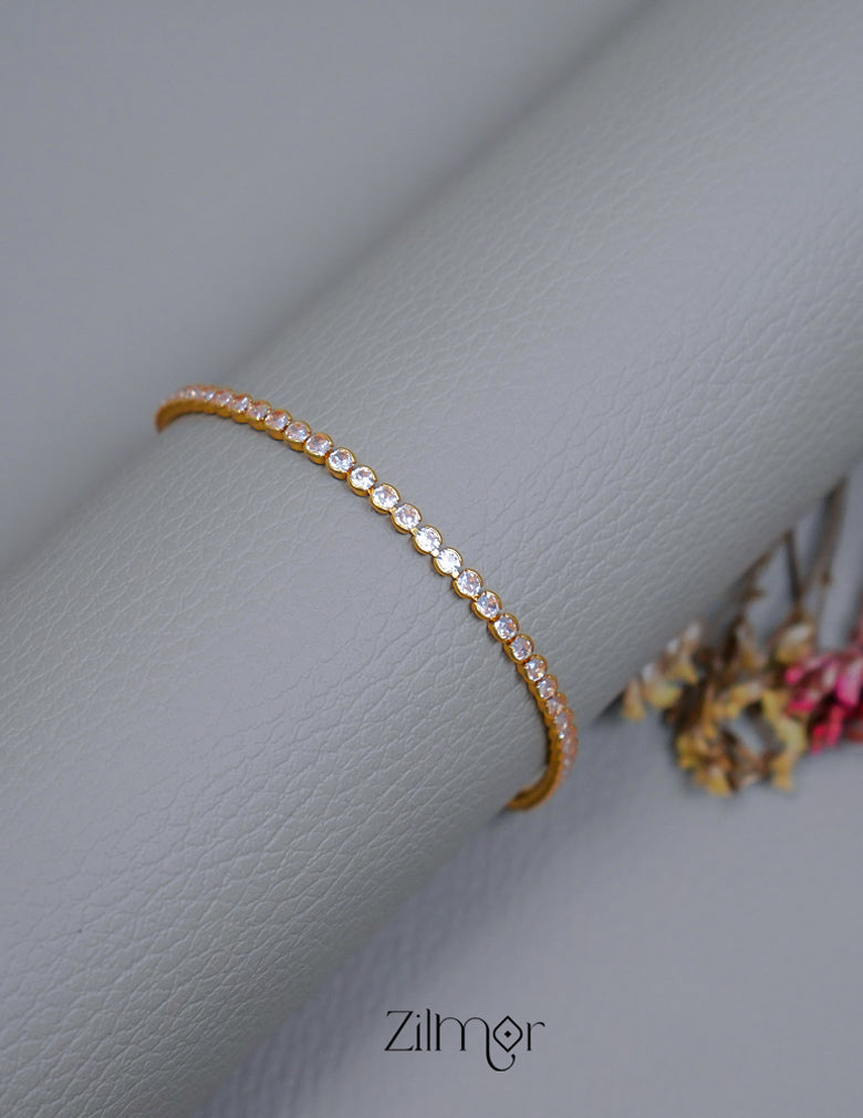 KT1011558 - Gold Toned AD Stone Bracelet 2-Zilmor